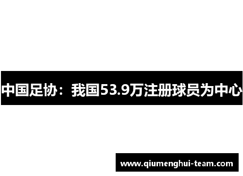 中国足协：我国53.9万注册球员为中心